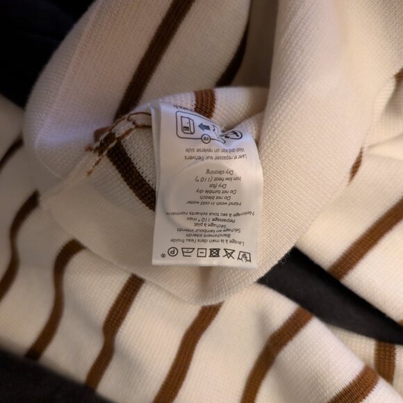 Sezane Betty Cardigan Ecru / Camel - Size XS - Picture 5 of 5
